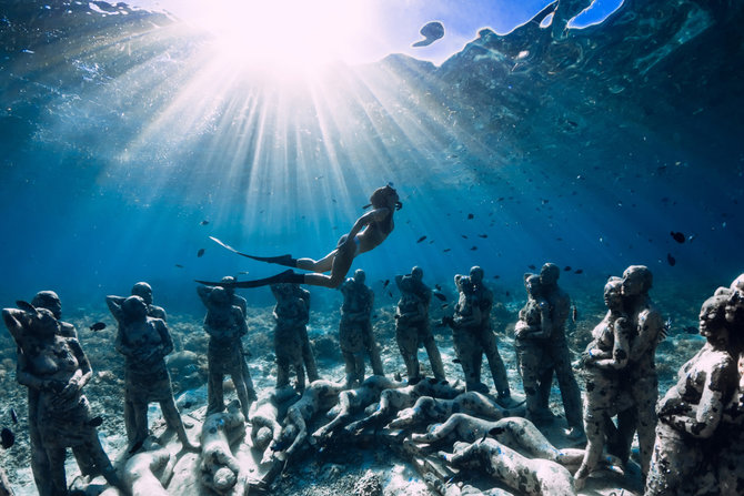 Statues sous-marines de Gili Meno - Bask Underwater Sculpture Garden
